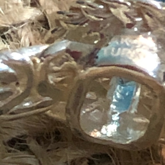 Blue Topaz with Byzantine Band 925 Sterling Turkey - Picture 5 of 6